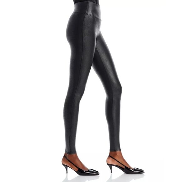 Spanx Faux leather Leggings Black Size Medium - Picture 2 of 6